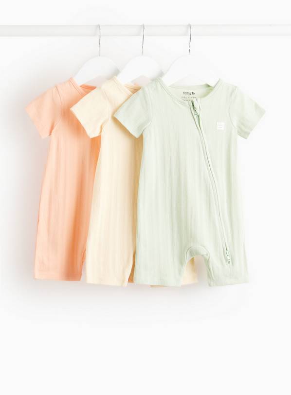 Citrus Rompers 3 Pack Up to 3 mths